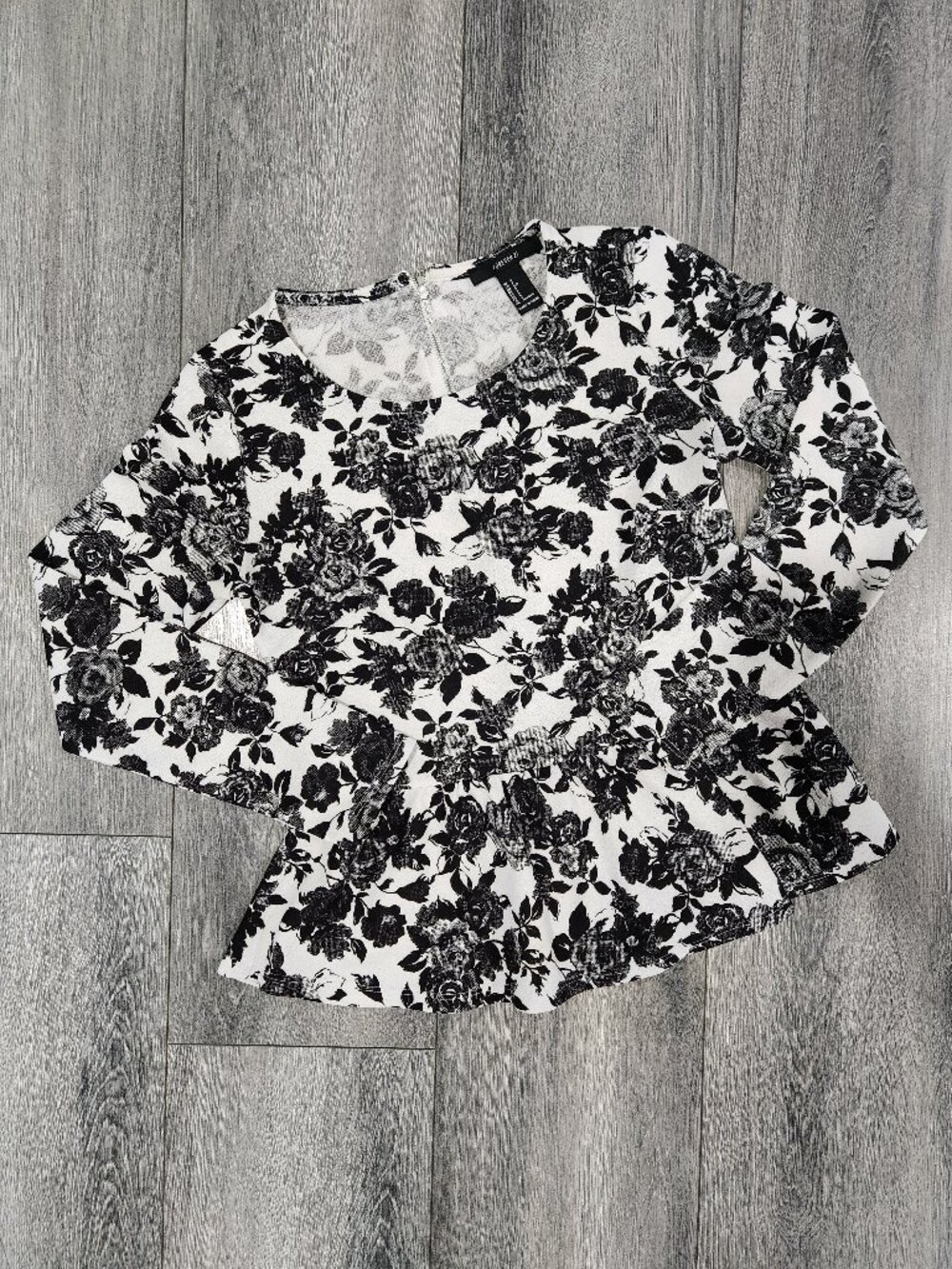 Women's Forever 21 Floral Peplum Top sz S
